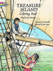 book cover of Treasure Island Coloring Book by 罗伯特·路易斯·史蒂文森