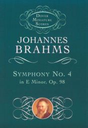 book cover of Symphony no. 4, E minor op 98 by Johannes Brahms