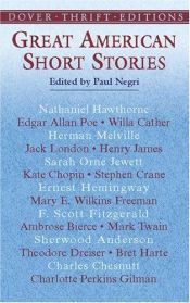 book cover of Great American Short Stories (Dover Thrift Editions) edited by Paul Negri by เอดการ์ แอลลัน โพ