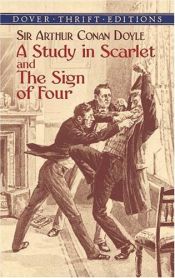 book cover of En studie i rødt ; De fires tegn by Arthur Conan Doyle