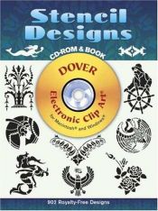 book cover of Stencil Designs CD-ROM and Book (Dover Electronic Clip Art) by Dover