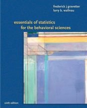 book cover of Essentials of Statistics for the Behavioral Science by Frederick J Gravetter