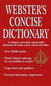 book cover of Webster's Concise Dictionary by Rh Value Publishing