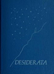 book cover of Desiderata by Max Ehrmann