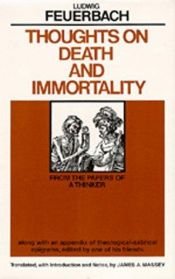 book cover of Thoughts on death and immortality by Ludwig Feuerbach