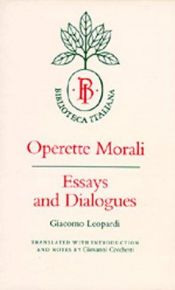 book cover of Moralske Småstykker by Джакомо Леопарді