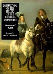 book cover of Observações sobre o Sentimento do Belo e do Sublime by Immanuel Kant