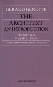 book cover of The architext : an introduction by Gerard Genette