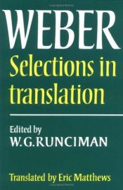 book cover of Max Weber, selections in translation by מקס ובר