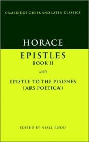 book cover of Epistle II and Ars Poetica (Cambridge Greek and Latin Classics) by Horacije