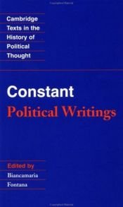 book cover of Écrits Politiques by Benjamin Constant de Rebecque
