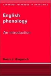 book cover of English Phonology: An Introduction (Cambridge Textbooks in Linguistics) by Heinz J. Giegerich