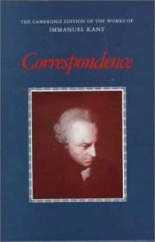 book cover of Correspondence (The Cambridge Edition of the Works of Immanuel Kant) by Imanuels Kants