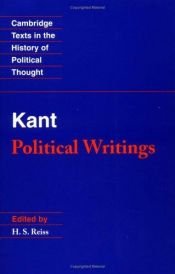 book cover of Kant's political writings by Имануел Кант