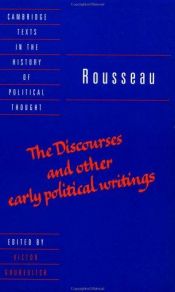 book cover of The Discourses and other political writings by Jean-Jacques Rousseau