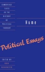 book cover of Political Essays by 데이비드 흄