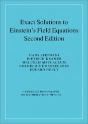 book cover of Exact Solutions of Einstein's Field Equations by Hans Stephani