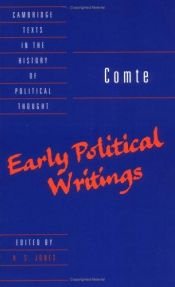 book cover of Early Political Writings by Auguste Comte