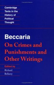 book cover of On crimes and punishments, and other writings by Cesare Beccaria