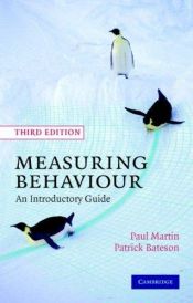 book cover of Measuring Behaviour: An Introductory Guide by Paul Martin