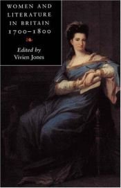 book cover of Women and literature in Britain, 1700-1800 by Vivien Jones