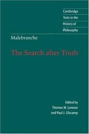 book cover of The search after truth by Nicolas Malebranche