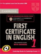 book cover of Cambridge First Certificate in English 1 (For Updated Exam): Self-Study Pack by Cambridge ESOL