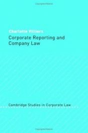 book cover of Corporate Reporting and Company Law (Cambridge Studies in Corporate Law) by Charlotte Villiers