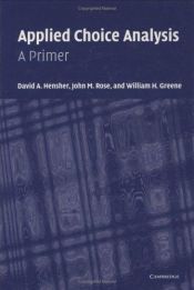 book cover of Applied choice analysis : a primer by David A. Hensher