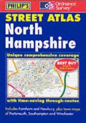 book cover of Philip's street atlas, north Hampshire by Ordnance Survey