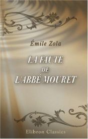 book cover of Mouret abbé vétke by Emile Zola
