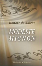 book cover of Modeste Mignon by انوره دو بالزاک