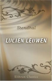 book cover of Lucien Leuwen by スタンダール