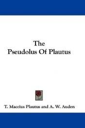 book cover of Pseudolo by Tito Maccio Plauto