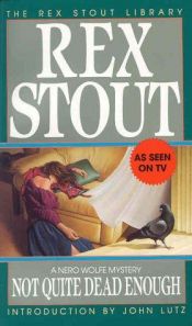 book cover of Non abbastanza morta by Rex Stout