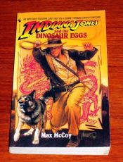 book cover of Indiana Jones and the Dinosaur Eggs by Max McCoy