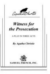 book cover of Witness for the prosecution : a play in three acts by Агата Кристи