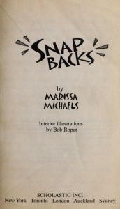 book cover of Snap backs by Marissa Michaels
