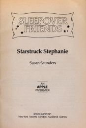 book cover of Starstruck Stephanie by Susan Saunders