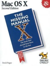 book cover of Mac OS X: the missing manual by David Pogue