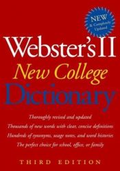 book cover of Webster's II new college dictionary by American Heritage