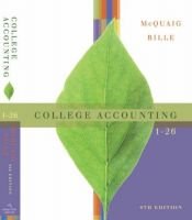 book cover of College Accounting by Douglas J. McQuaig
