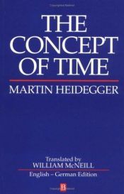 book cover of Concept of Time by مارتن هايدغر