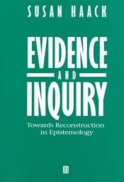 book cover of Evidence and Inquiry by Susan Haack