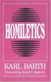 book cover of Homiletics by Karl Barth