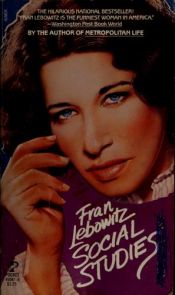 book cover of Social studies by Fran Lebowitz