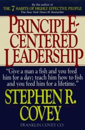 book cover of Principle-centered leadership by 史蒂芬·柯维