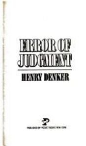 book cover of Error of Judgement by Henry Denker