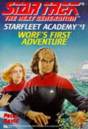 book cover of Worf's First Adventure by Πίτερ Ντέιβιντ