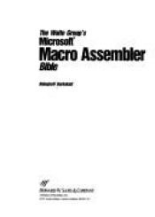 book cover of The Waite Group's Microsoft Macro Assembler Bible (The Waite Group) by Naba Barkakati